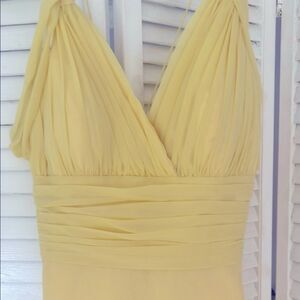 Elegant Yellow Women's Dress